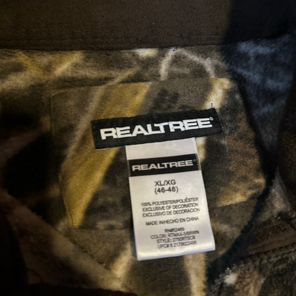 Men's Realtree Performance Jacket XL Brown Camo - Picture 6 of 12